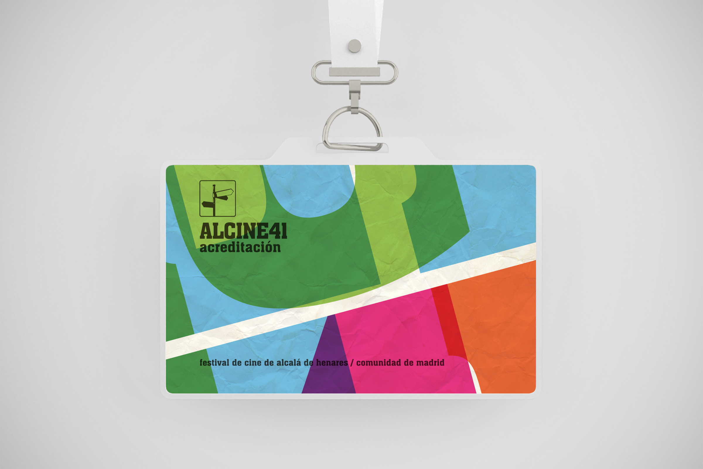 Diseño gráfico y maquetación Madrid, acreditaciones Alcine 41