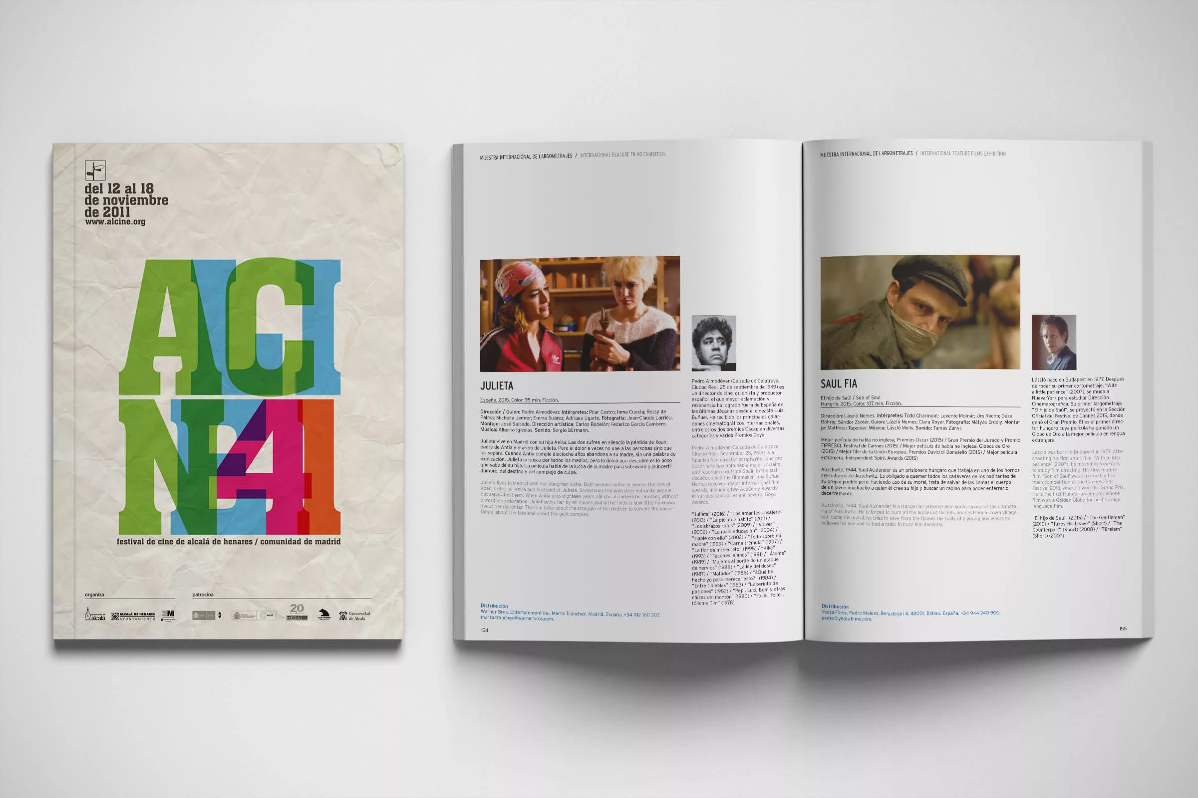 Diseño gráfico y maquetación Madrid, catálogo Alcine 41