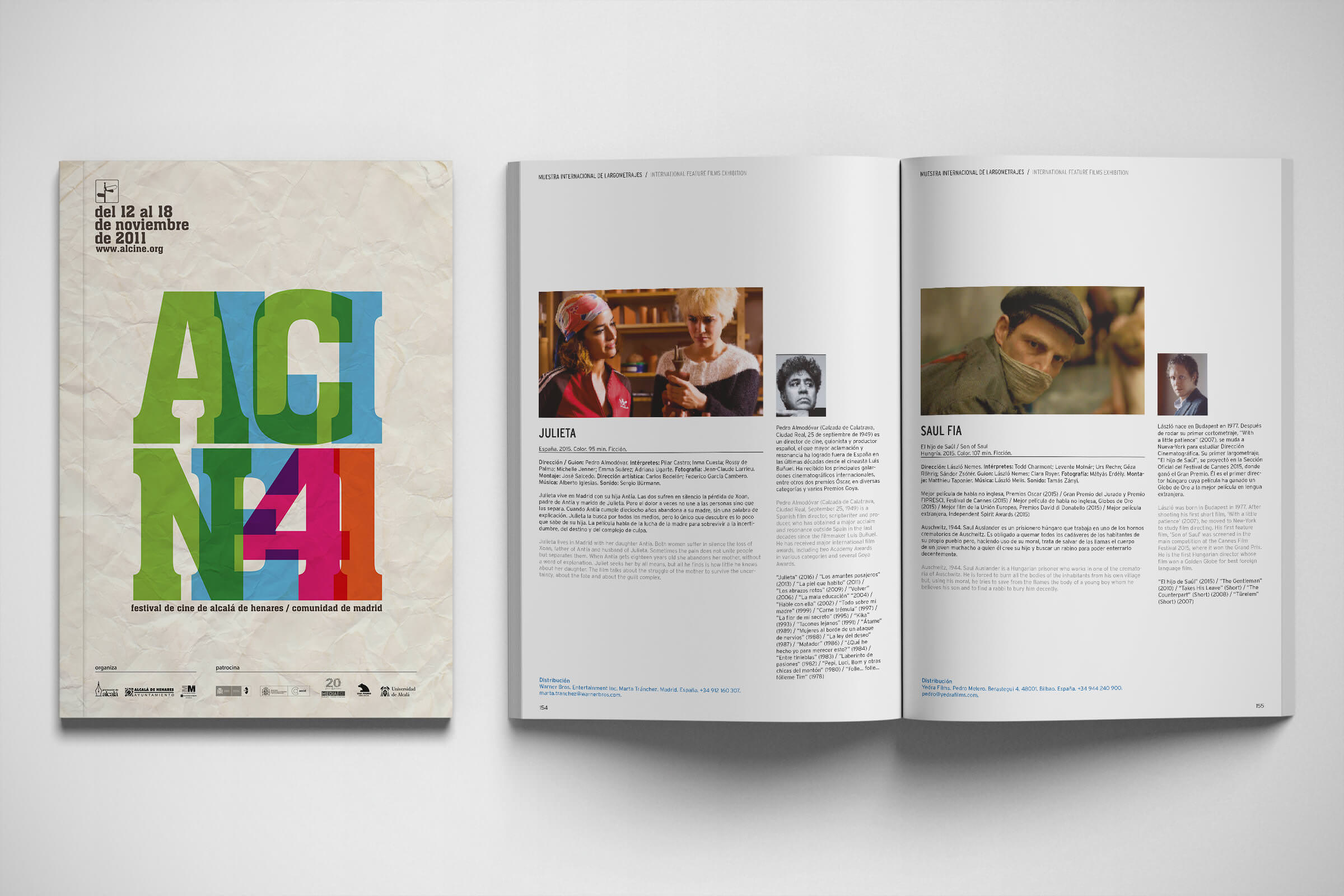 Diseño gráfico y maquetación Madrid, catálogo Alcine 41
