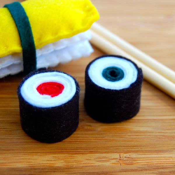 comida fieltro sushi - Comida de fieltro, hasta donde llegue tu imaginación