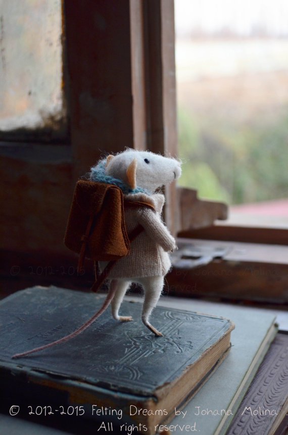 felting dreams little traveler mouse 05 - Felting Dreams, pequeños ratones viajeros