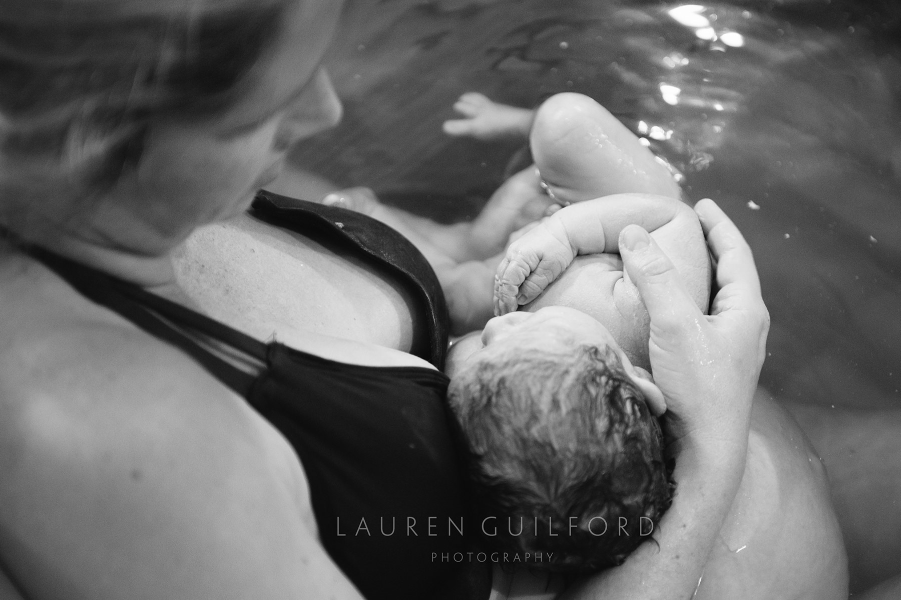Home birth, parto en el agua. Lauren Guilford