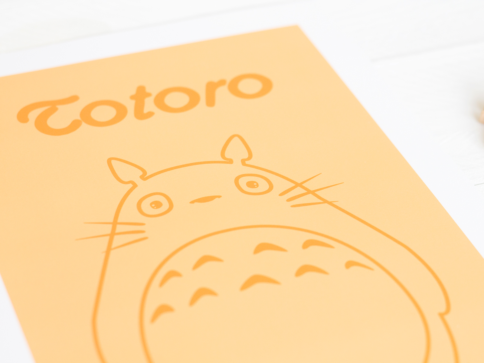 lamina totoro amarillo 3 - Lámina Totoro amarillo