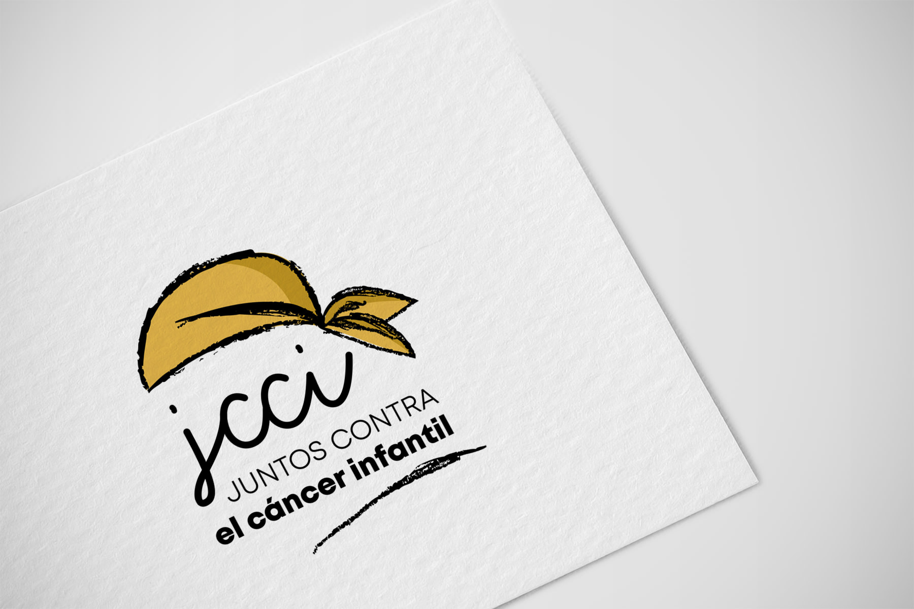 Diseño gráfico y maquetación Madrid, logotipo JJCI (juntos contra el cáncer infantil)