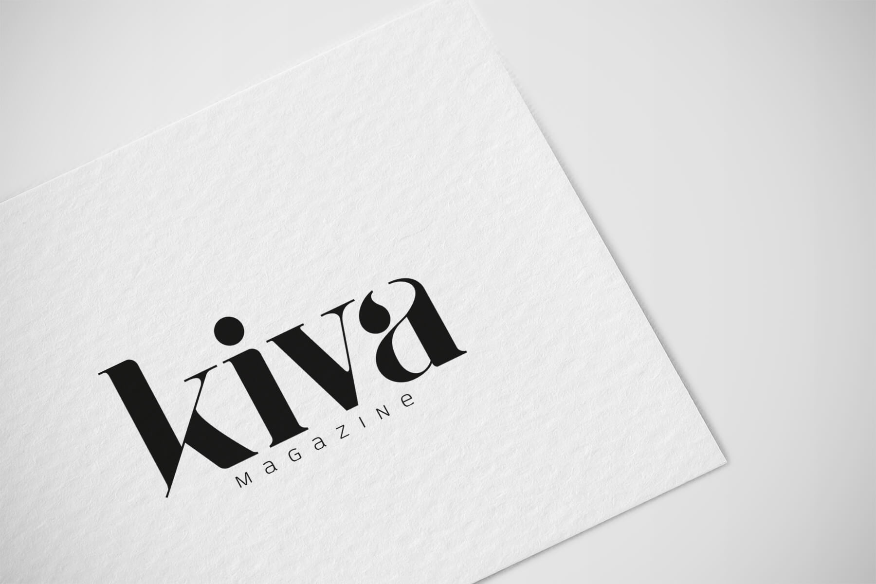 logo kivamagazine - Logo Kiva magazine, revista digital