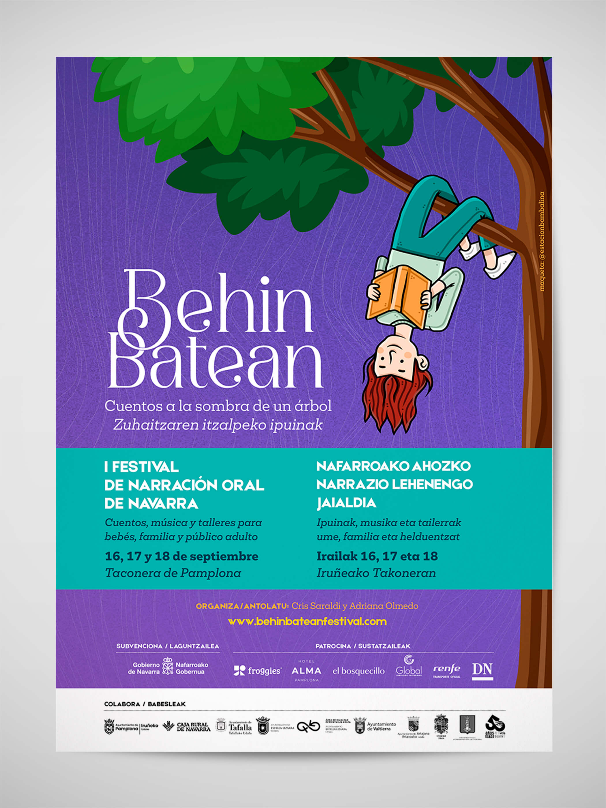 portada behinbatean - Diseño gráfico y maquetación Madrid, cartel Behin Batean
