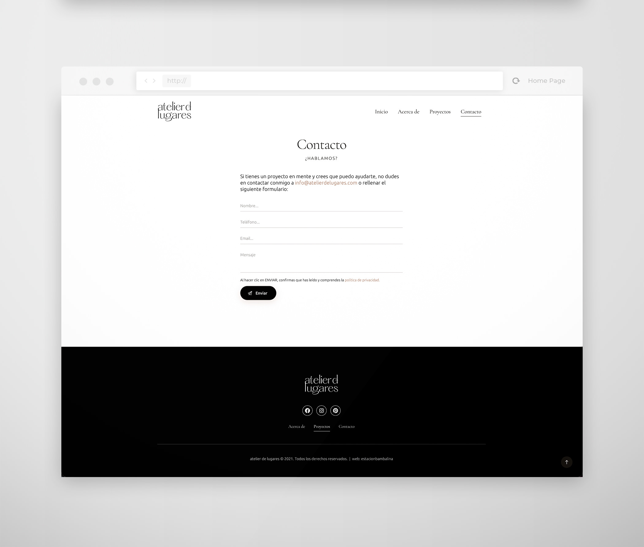 web atelier 5 - Diseño páginas web Madrid