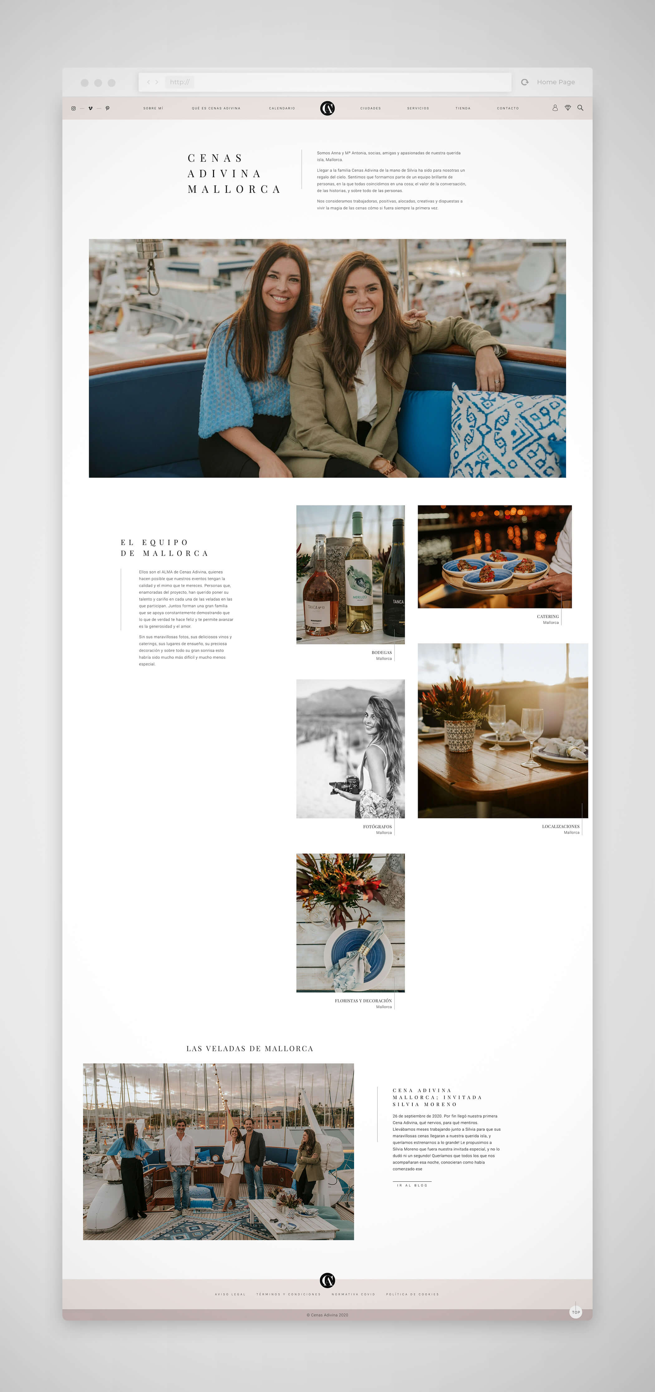 Diseño páginas web Madrid, Cenas Adivina