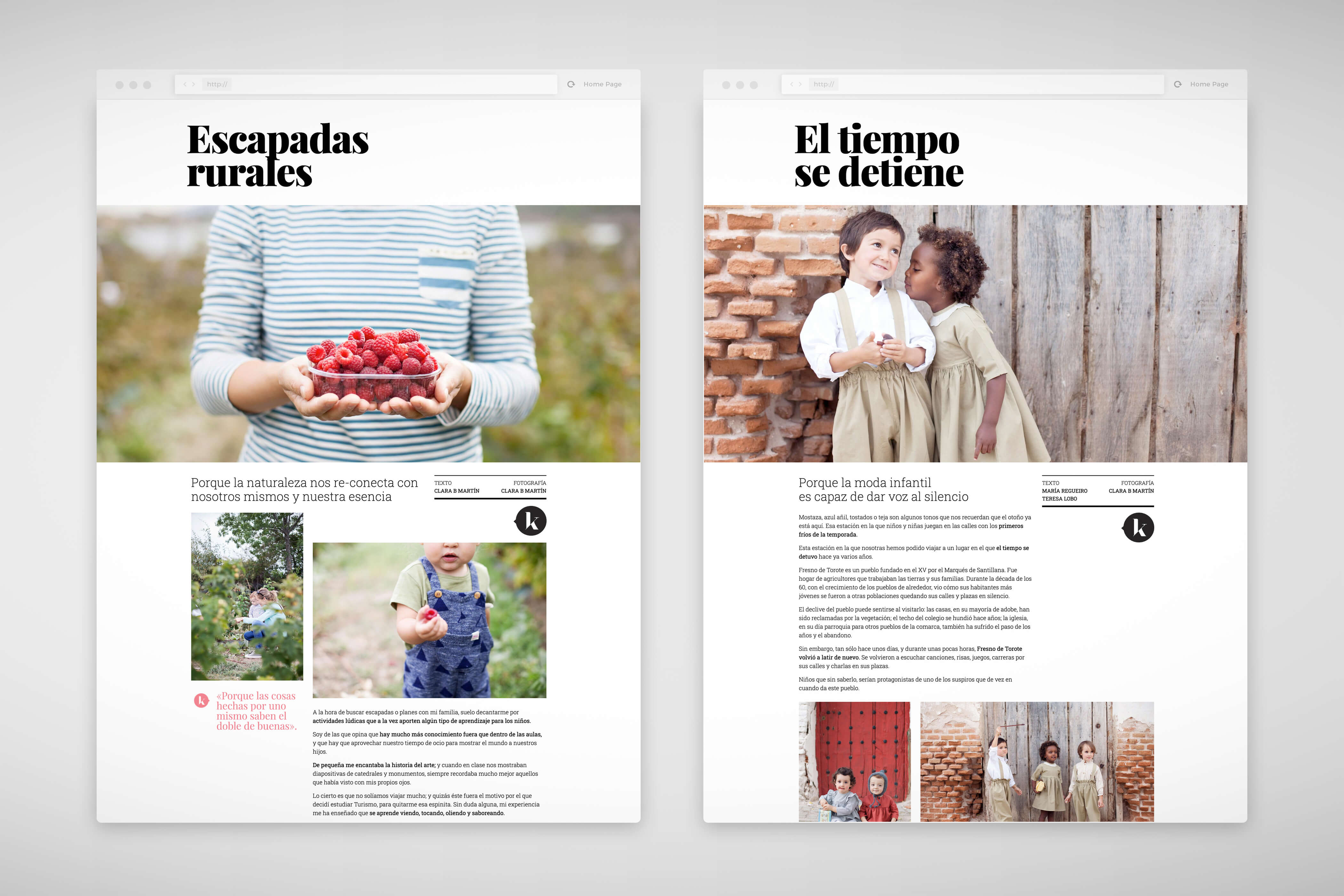 web kiva magazine 4 1 - Diseño gráfico, maquetación y páginas web. Kiva magazine, revista digital
