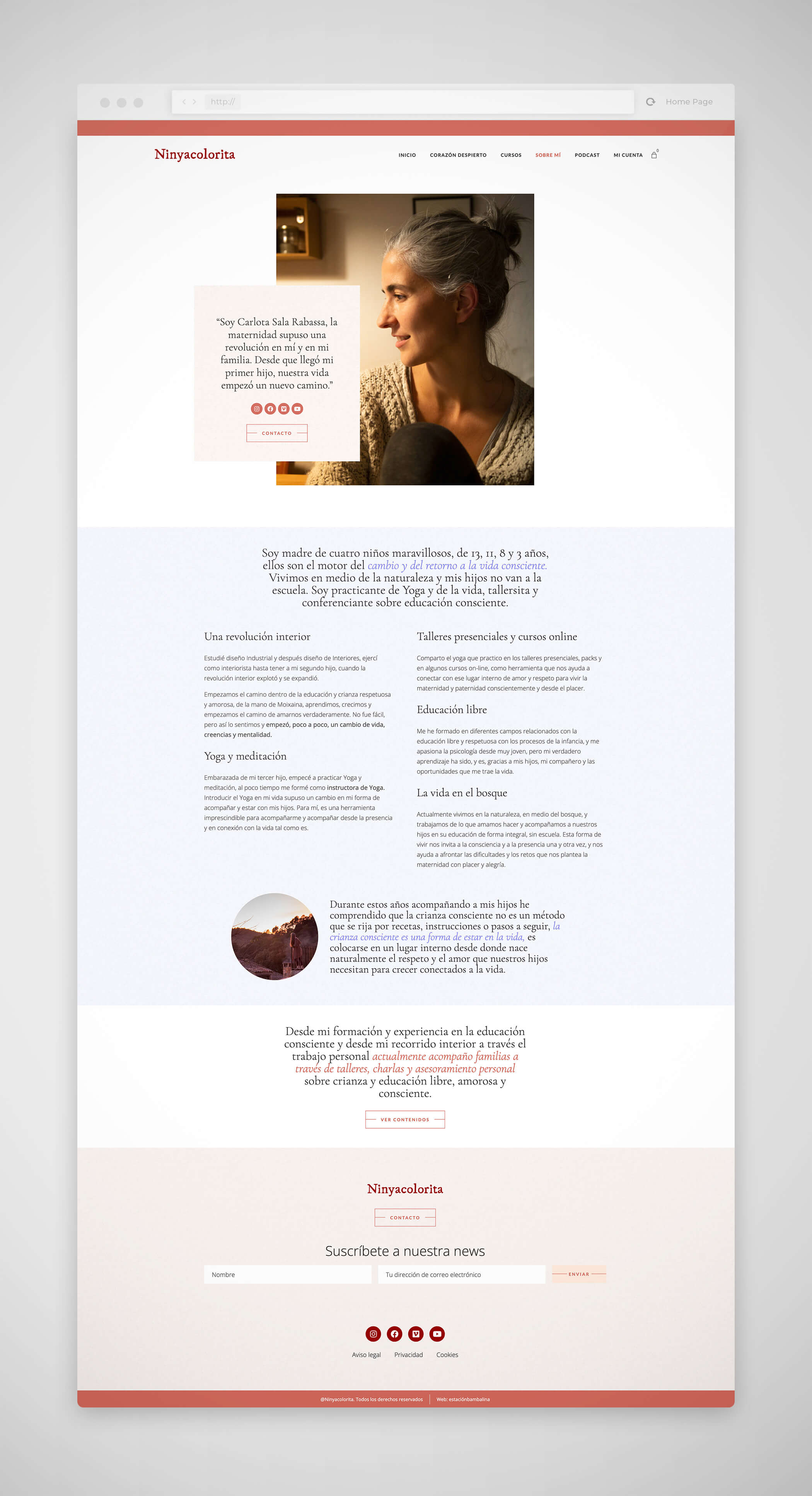 Diseño páginas web, Ninyacolorita